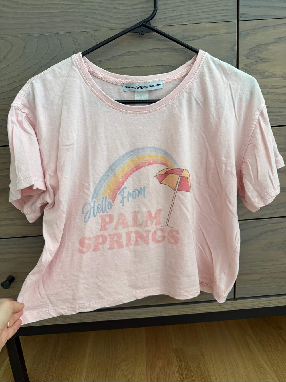 "Hello From Palm Springs" Pink Women’s Graphic Tee